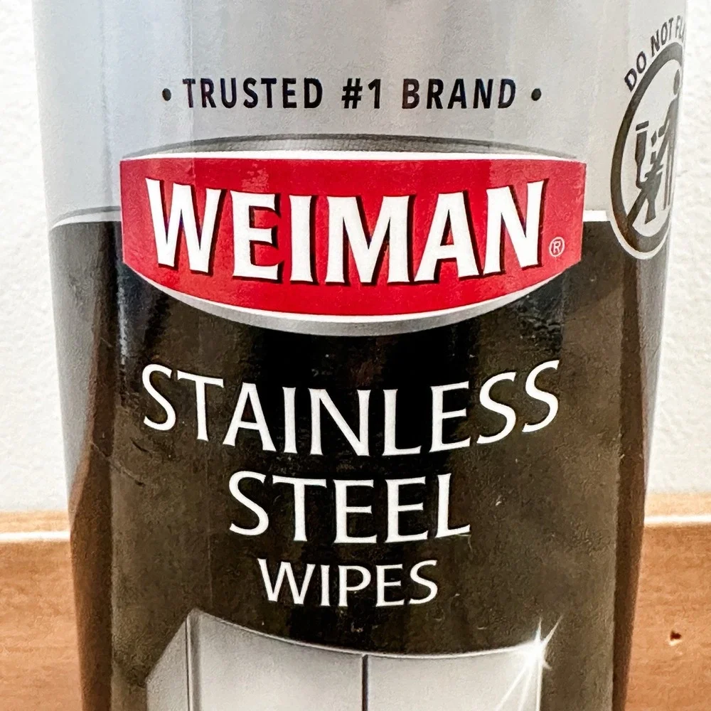 NEW Weiman Products Stainless Steel Wipes 45 Count Pack of 1-USA‎